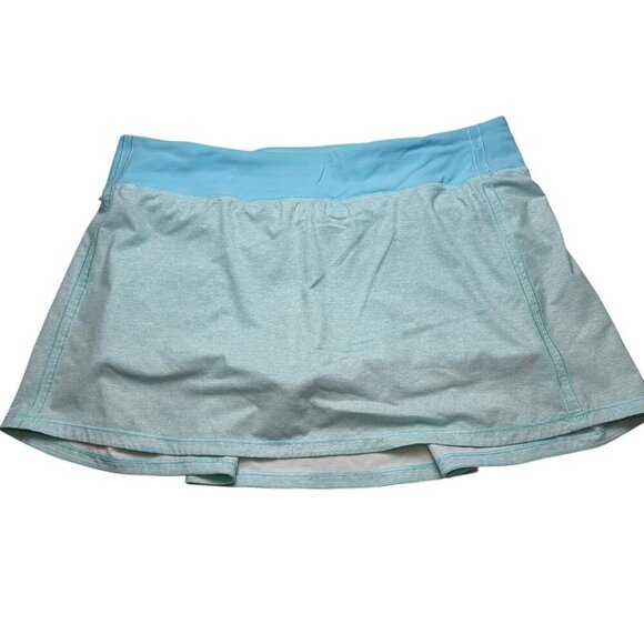 Lululemon Pace Rival Mid-Rise Skirt Tall *Heather Lux Multi Icing Blue - Picture 3 of 12